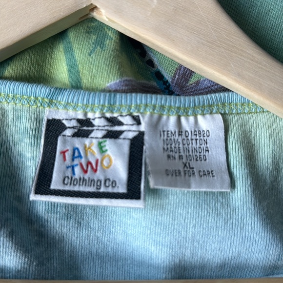 Take Two Clothing Co. Dragonfly Novelty print Top Womens XL 100% Cotton Shirt - Picture 8 of 9